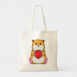 Bolsa Tote Hamster com Morango