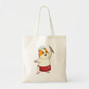 Bolsa Tote Hamster como Baker com Rolling pin