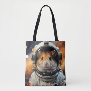 Bolsa Tote Hamster do Astronauta Espacial Exterior