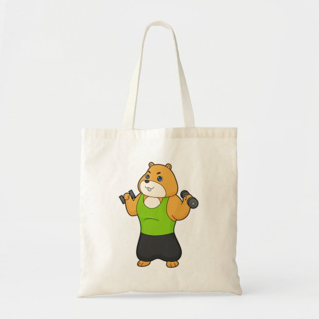 Bolsa Tote Hamster Malhação Dumbbell (Frente)