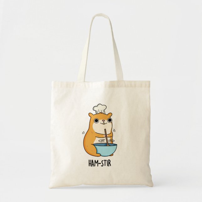 Bolsa Tote Hamstir Funny Chef Hamster Pun (Frente)
