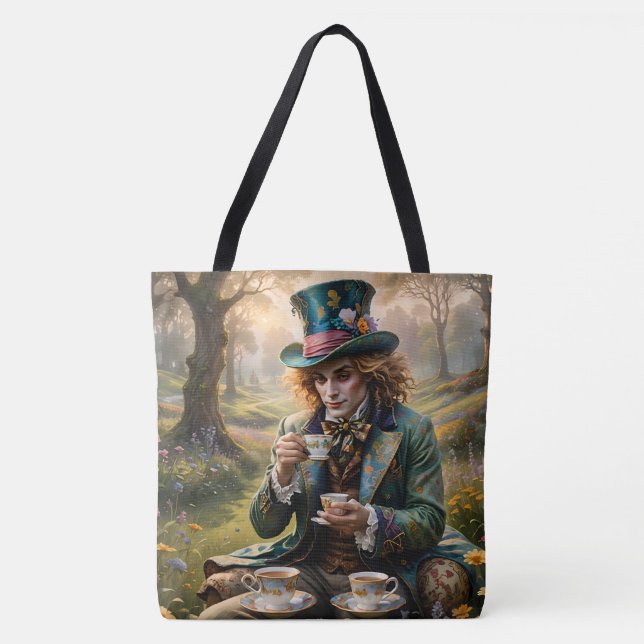 Bolsa Tote Handsome Hatter ai art (Frente)
