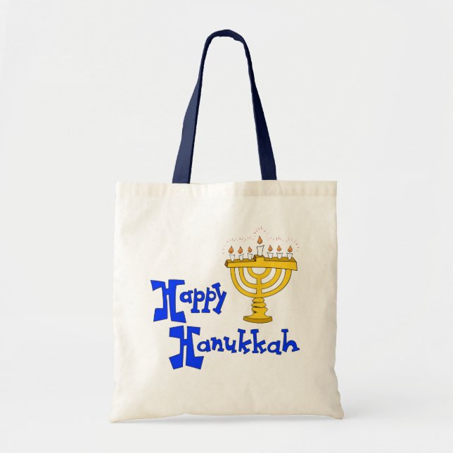 Bolsa Tote Hanukkah feliz (Frente)