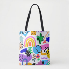 Bolsa Tote Happy and colorful abstract designs