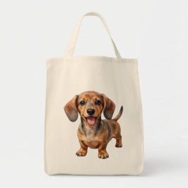 Bolsa Tote Happy Dachshund Puppy
