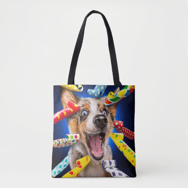 Bolsa Tote Happy Dog Party Blowers (Frente)