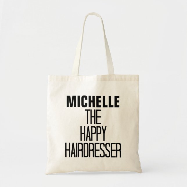 Bolsa Tote Happy Hairdresser Rhyme (Frente)