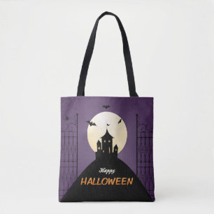 Bolsa Tote Happy Halloween Spooky Castle