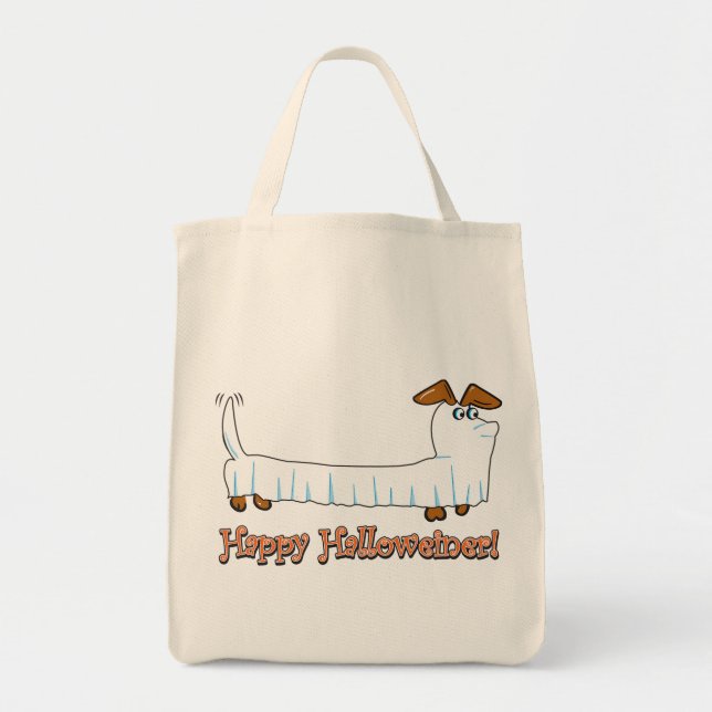 Bolsa Tote Happy Halloweiner (Frente)