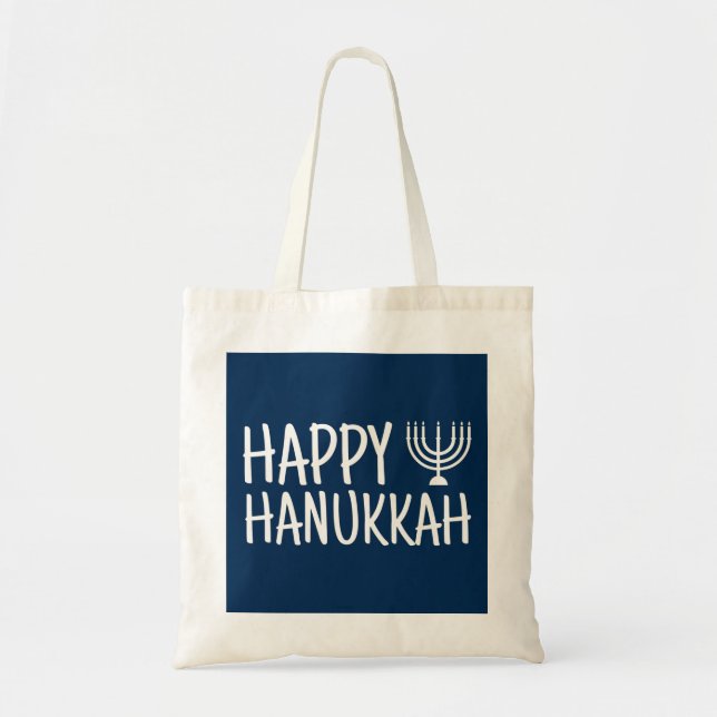 Bolsa Tote Happy Hanukkah (Frente)