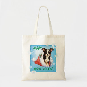 Bolsa Tote Happy Howliday Long Casaco Chihuahua