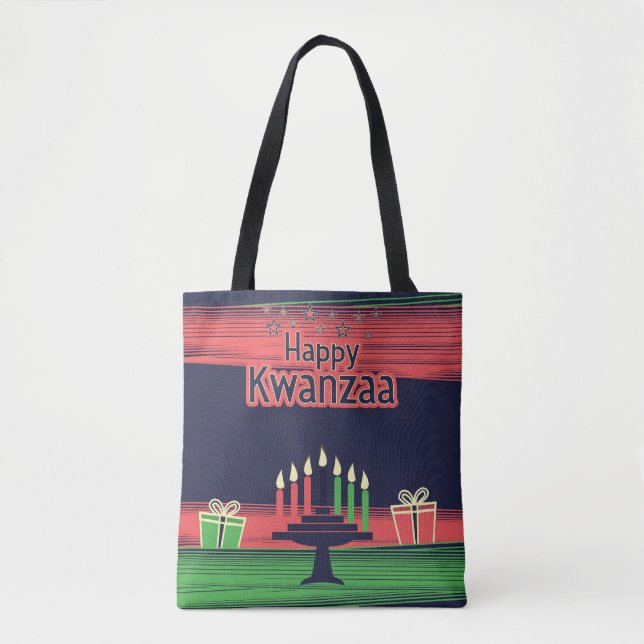 Bolsa Tote Happy Kwanzaa (Frente)