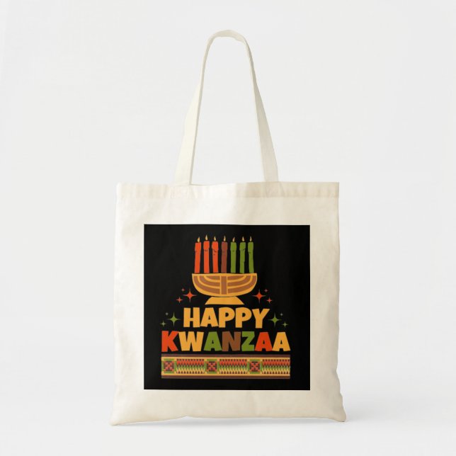 Bolsa Tote Happy Kwanzaa (Frente)