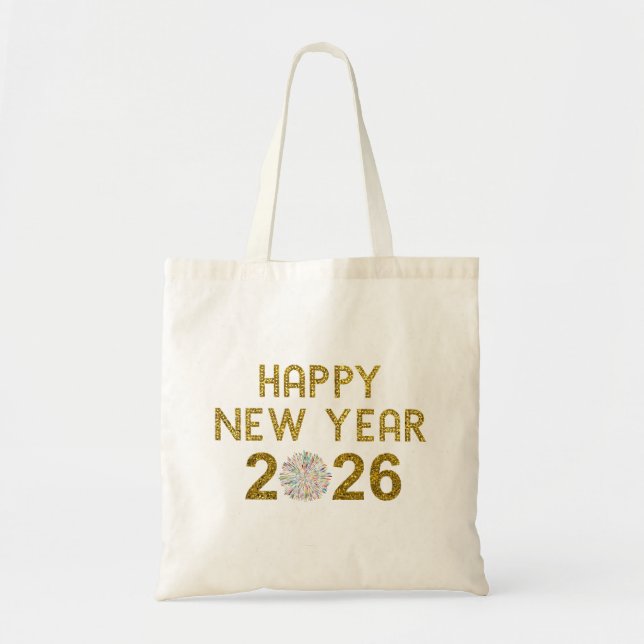 Bolsa Tote Happy New Year 2026 (Frente)