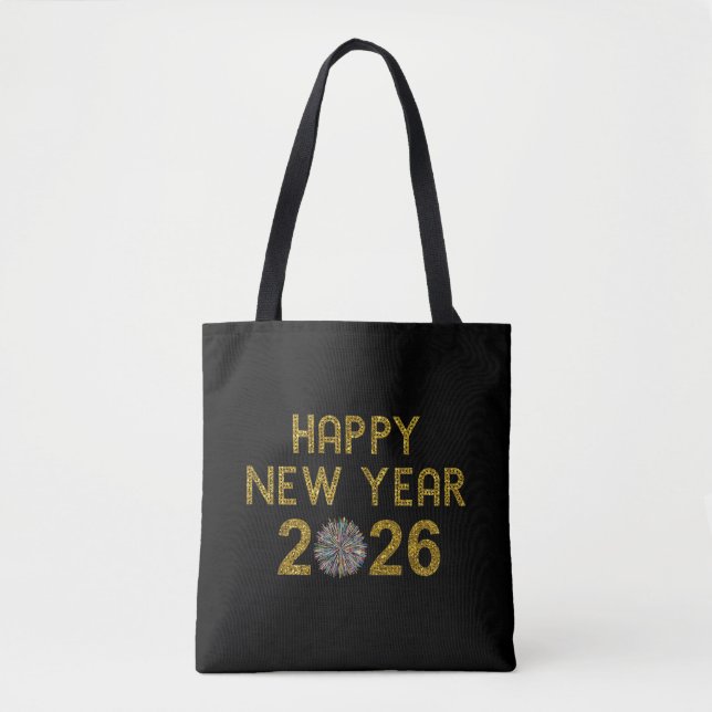 Bolsa Tote Happy New Year 2026 (Frente)