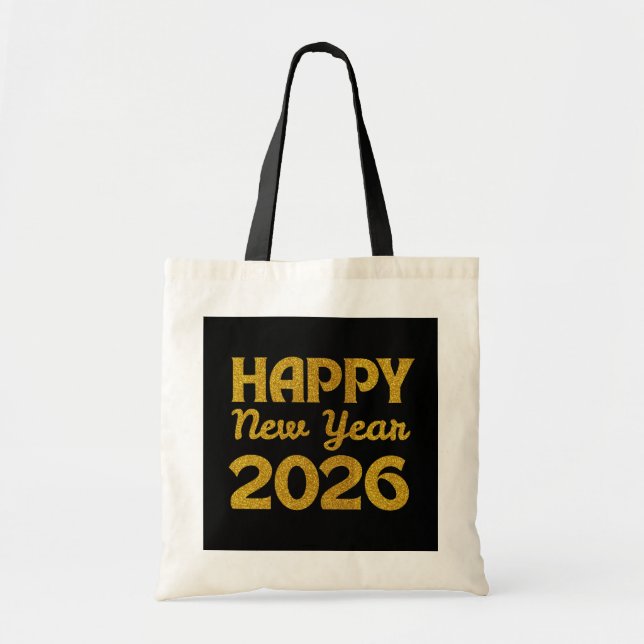 Bolsa Tote Happy New Year 2026 (Frente)