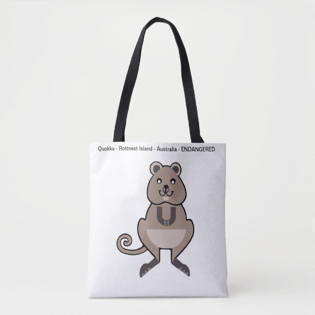 Bolsa Tote Happy QUOKKA - Austrália - Natureza (Frente)