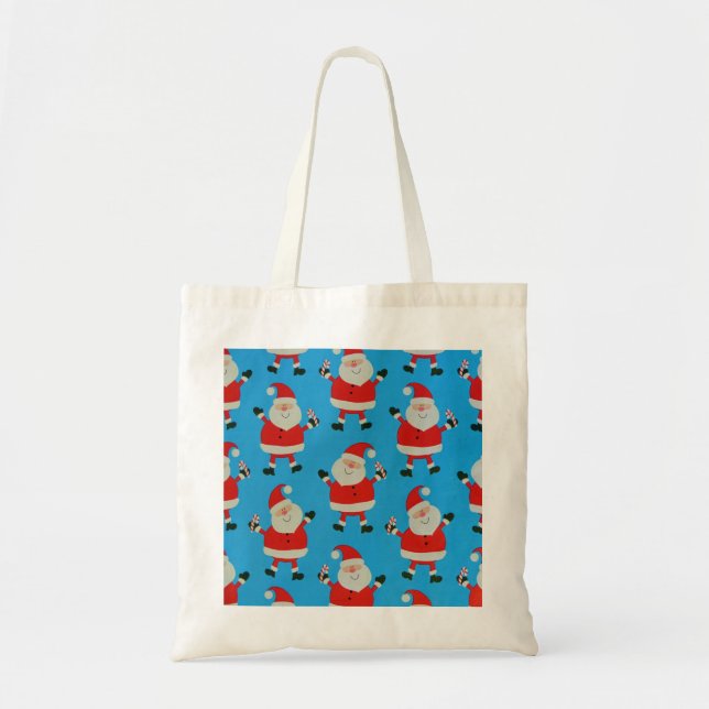 Bolsa Tote Happy Santas (Frente)