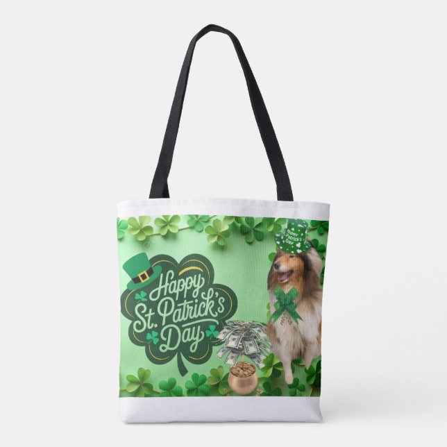 Bolsa Tote Happy St. Patrick's Day with our Helena (Verso)