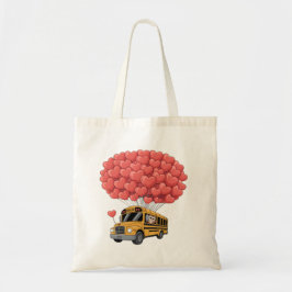 Bolsa Tote Happy Valentine's Day Bus with Owl