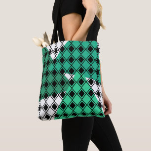 Bolsa Tote Harlequin do Triângulo Verde