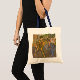 Bolsa Tote Harlequin e Columbine por Edgar Degas Vintage Art