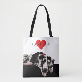 Bolsa Tote Harlequin great dane