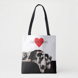 Bolsa Tote Harlequin great dane