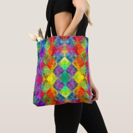 Bolsa Tote [Harlequin Tie-Dye] Diamond Fractal Verificado