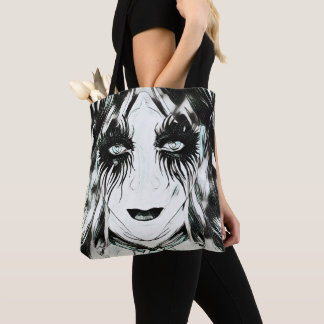 Bolsa Tote Harley Quinn inspirou Hellequin Gothic Girl