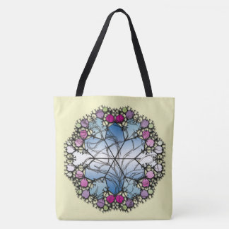 Bolsa Tote Harmonia Brilhante: O Caleidoscópio Floral