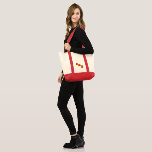 Bolsa Tote Harmonia da Primavera – Tulipas Laranja e Amarelas