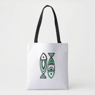 Bolsa Tote Harmonia de Peixes Tribais