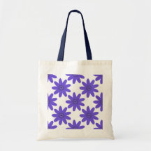 'Harmonia Floral' Padrão Roxo Ousado