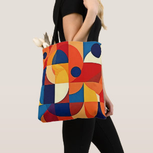 Bolsa Tote Harmonia Geométrica: Design Artístico