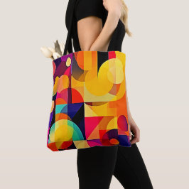 Bolsa Tote Harmonia Geométrica Vibrante