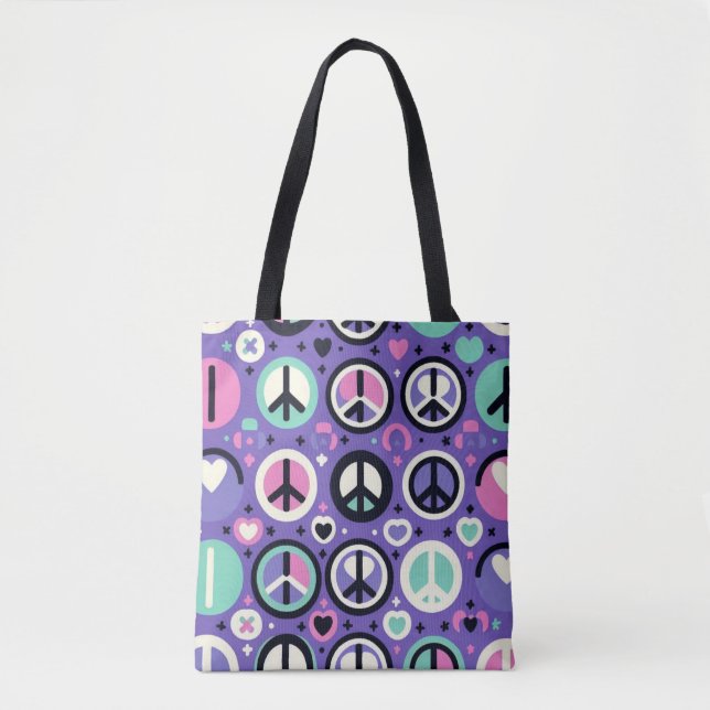 Bolsa Tote Harmony Hues A Peaceful Pattern / Tons de Harmonia (Frente)