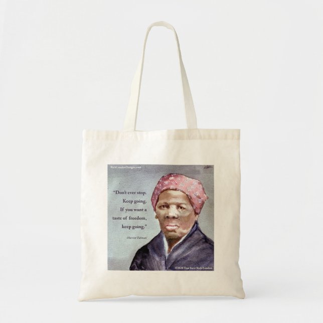 Bolsa Tote Harriet Tubman e orçamento favorável (Frente)