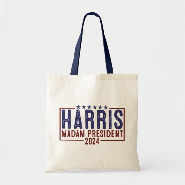 Bolsa Tote Harris Senhora Presidente 2024 (Frente)