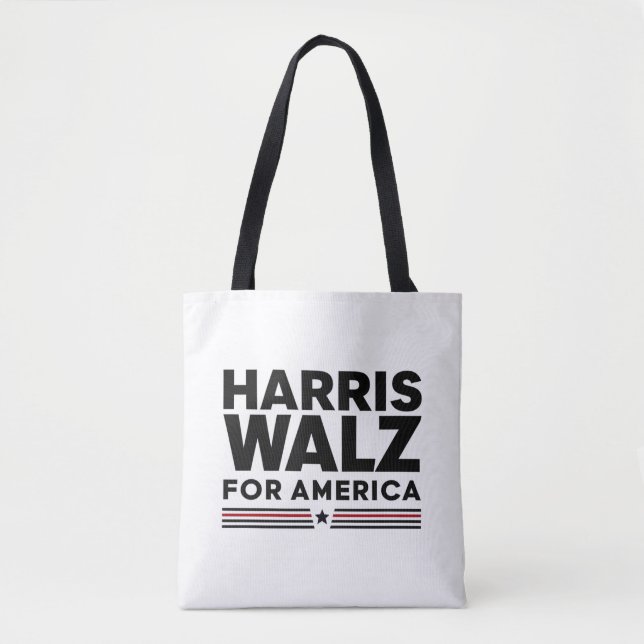 Bolsa Tote harris walz para a américa (Frente)