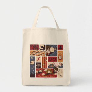Bolsa Tote Harry Potter Cartoon Scenes Pattern