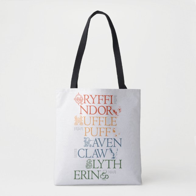 Bolsa Tote HARRY POTTER™ | Delicar Casas HOGWARTS™ (Frente)