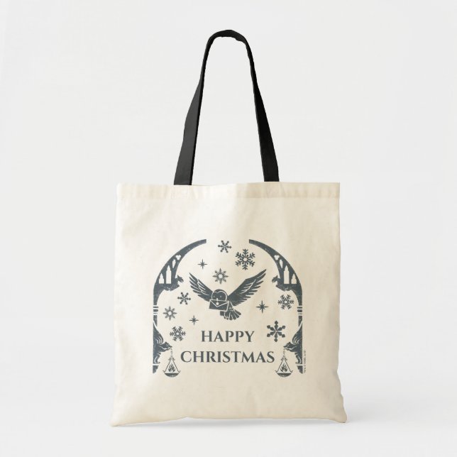 Bolsa Tote HARRY POTTER™ Hedwig com a Letra Holiday (Frente)