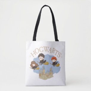 Bolsa Tote HARRY POTTER™, Hermione & Ron sobrevoam HOGWARTS™