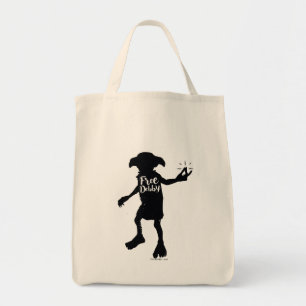 Bolsa Tote Harry Potter   "Libertem o Dobby" Silhueta Tipogra