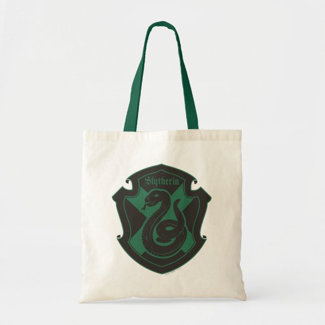 Bolsa Tote Harry Potter | Orgulho do Brasão da Casa Slytherin (Frente)