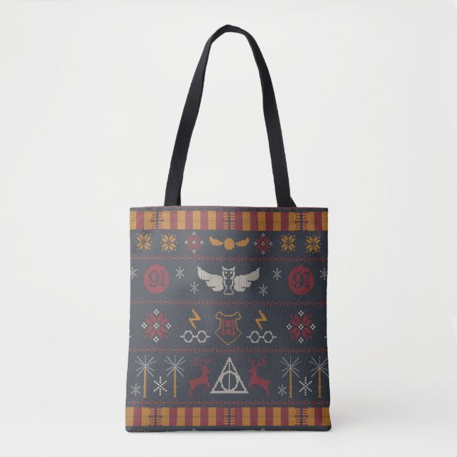 Bolsa Tote HARRY POTTER™ - Padrão de entalhe cruzado (Frente)