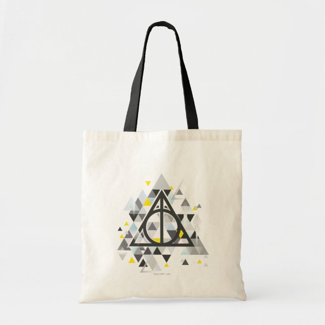 Bolsa Tote Harry Potter | Símbolo geométrico de casco nu (Frente)