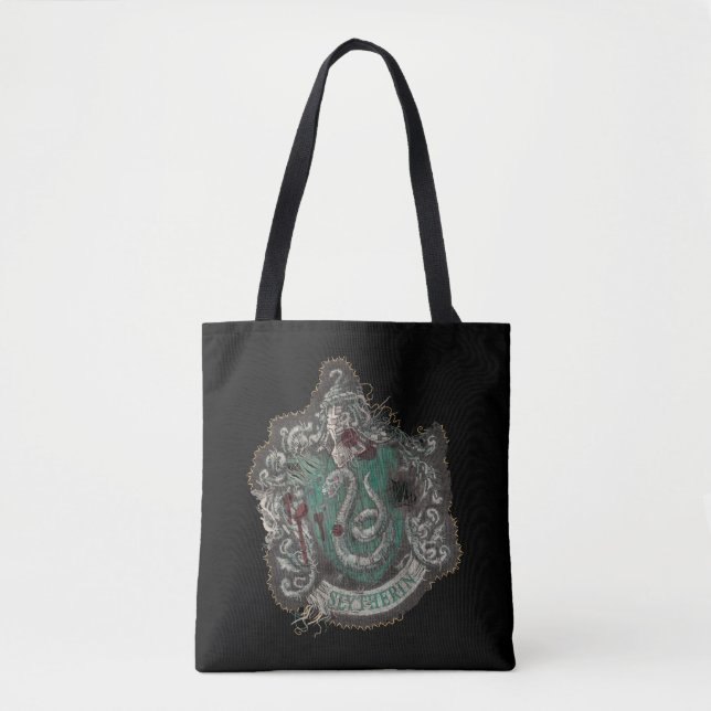 Bolsa Tote Harry Potter | Slytherin Crest - Vintage (Frente)