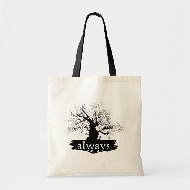 Bolsa Tote Harry Potter Spell | Always Quote Silhouette (Frente)